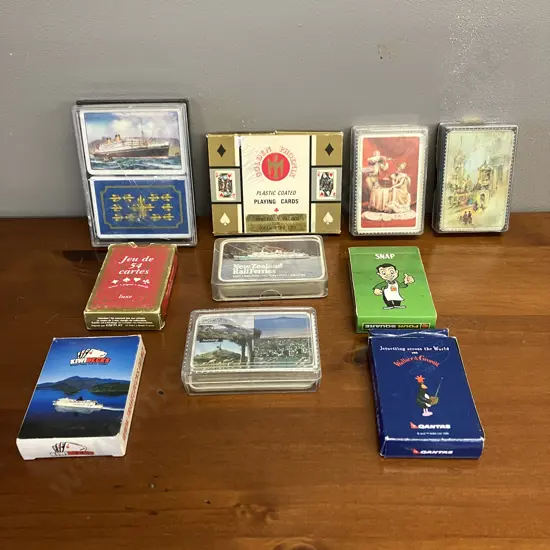 Assorted Vintage Cards - Playing Cards & Snap
