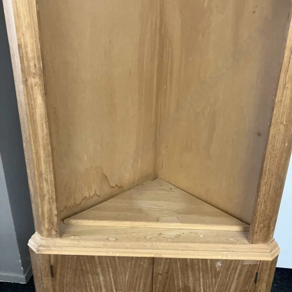 Wood Corner Unit. 185 x 62cm (As Is) Image 1++