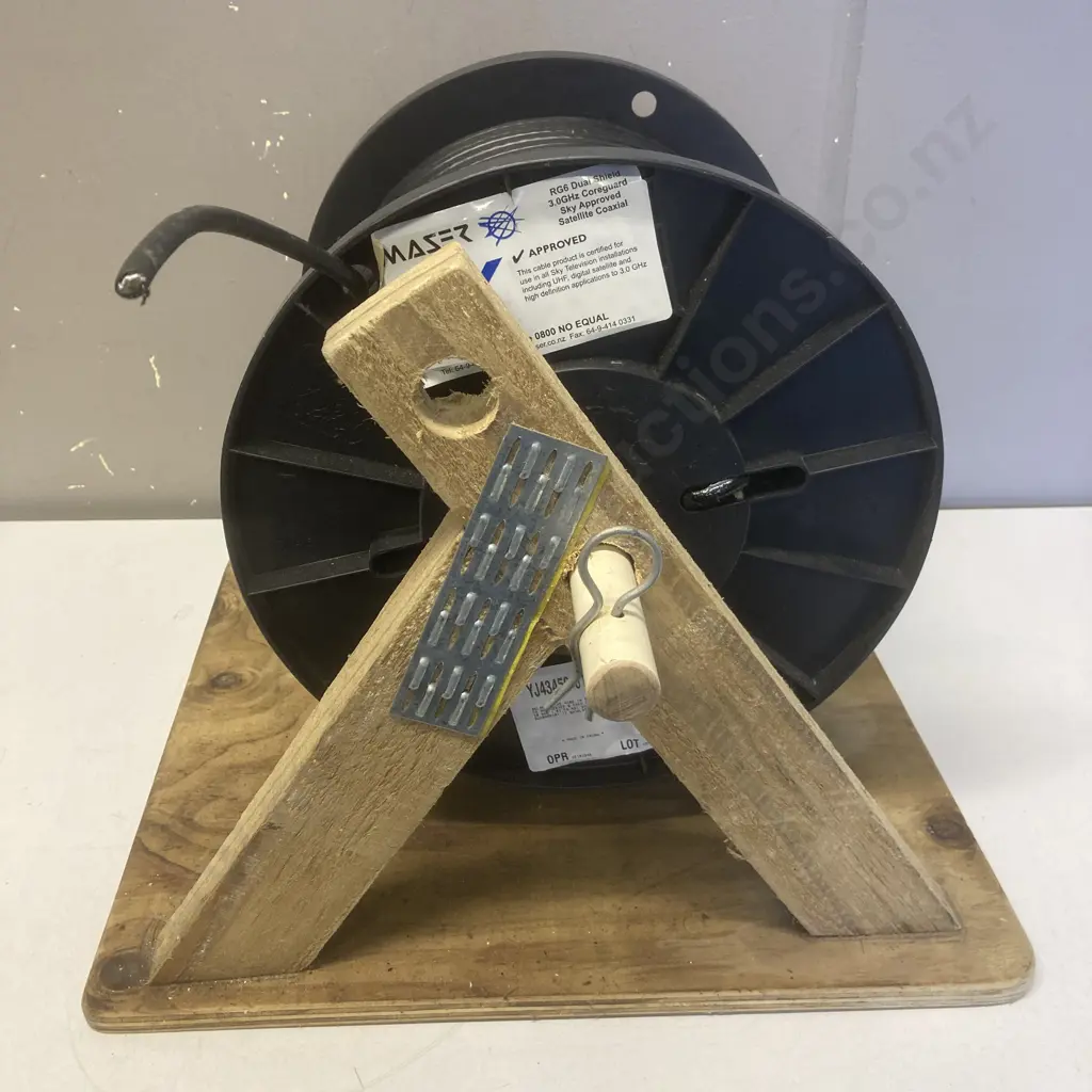 RG6 Dual Shield 3.0GHz Coreguard SKY Approved Satellite Coaxial On Wooden Reel Image 1++