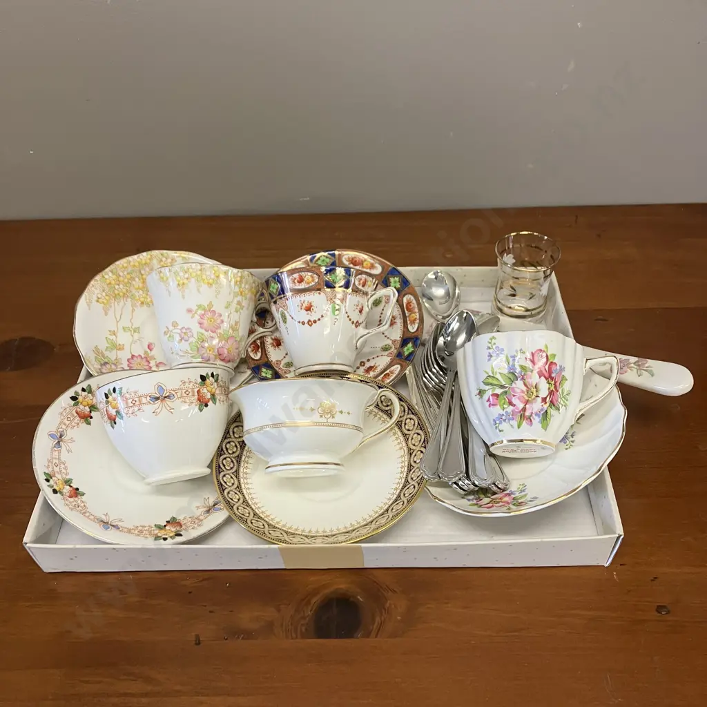 Assorted China, Glass, Spoons Image 1++