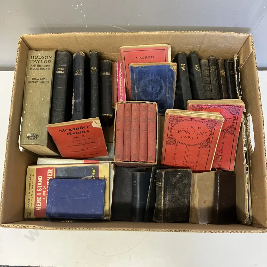 Vintage 1950s Our Daily Homily by F.B. Meyer Hardcover 5 Volume Set With Slipcase, Bibles Image 1++