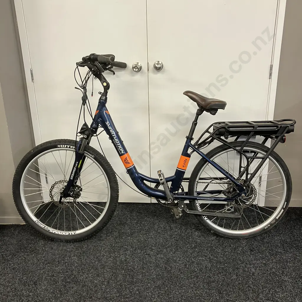 Blue & Orange Smartmotion e-city E-Bike (sold as-is) Image 1++