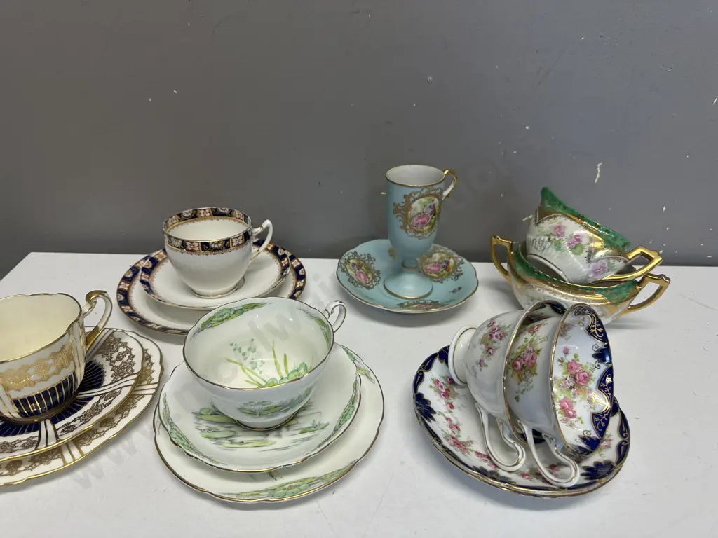 Selection Of Vintage Trios Including Paragon, Royal Albert & Gainsborough Duo Etc Image 1++