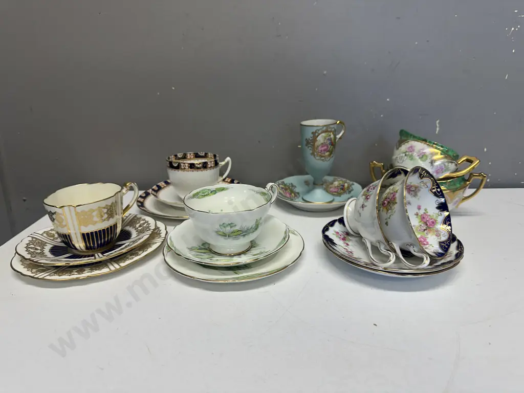 Selection Of Vintage Trios Including Paragon, Royal Albert & Gainsborough Duo Etc Image 1++