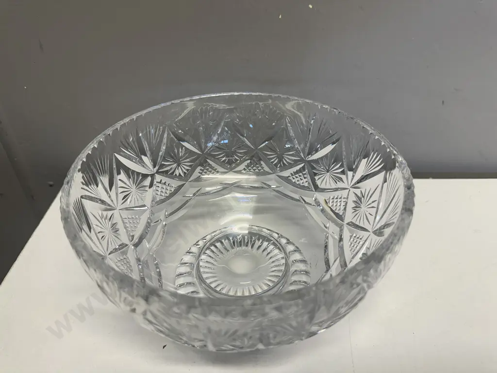 Webb Corbett Footed Crystal Bowl H13,Dia20cm. Image 1++
