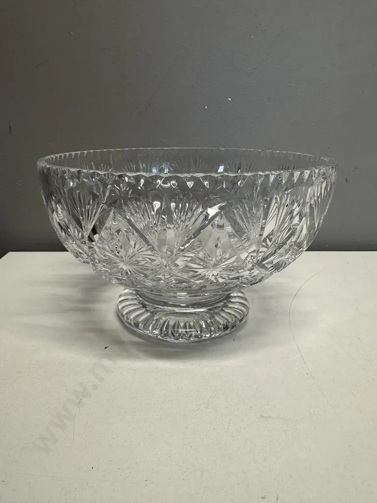 Webb Corbett Footed Crystal Bowl H13,Dia20cm. Image 1++