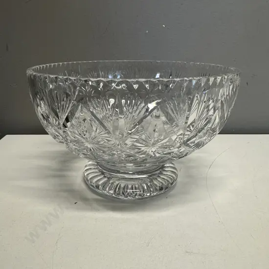 Webb Corbett Footed Crystal Bowl H13,Dia20cm.
