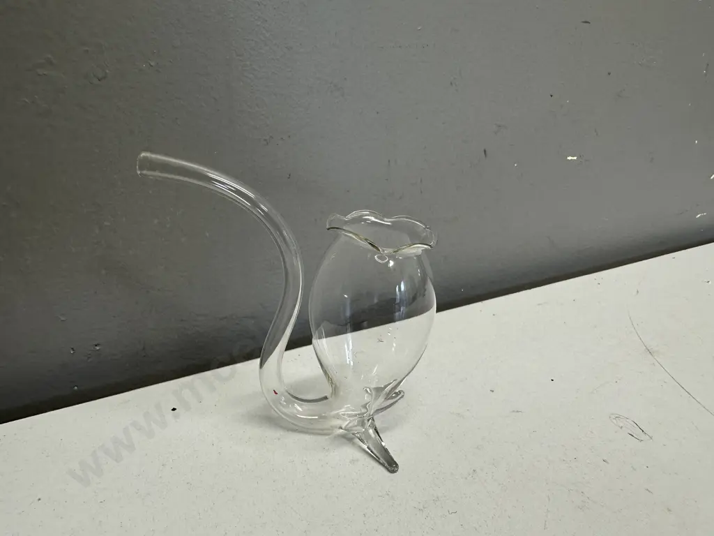 Hand Blown Glass Port Pipe Sipper Image 1++
