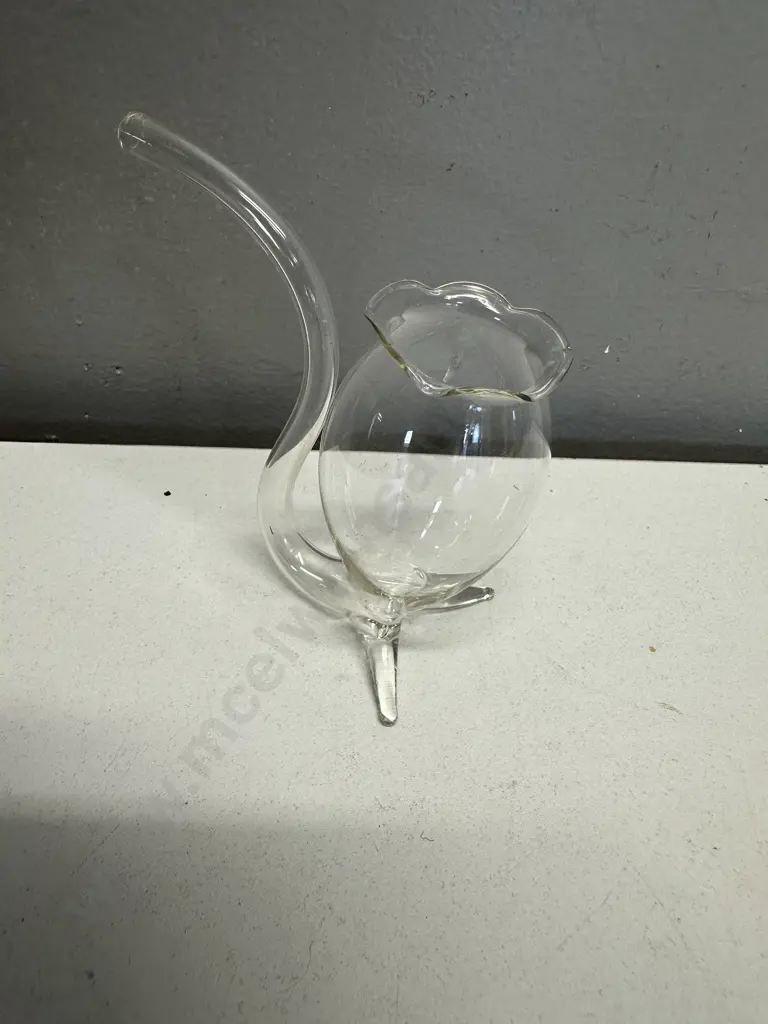Hand Blown Glass Port Pipe Sipper Image 1++