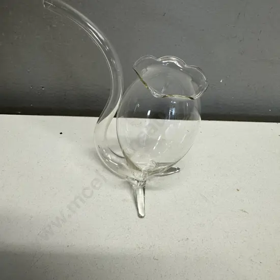 Hand Blown Glass Port Pipe Sipper