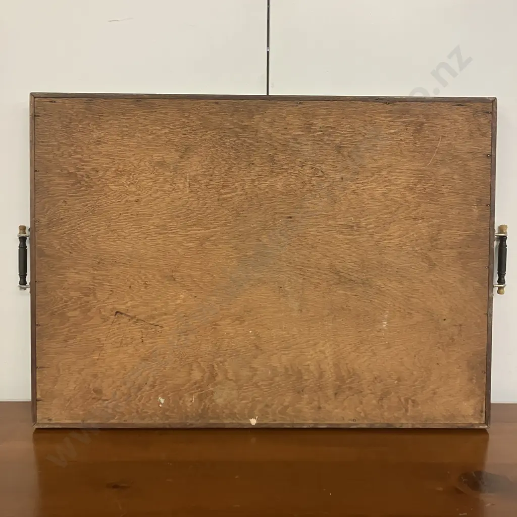 Vintage Art Deco Wooden Marquetry Tray. 41 x 65cm (As Found) Image 1++