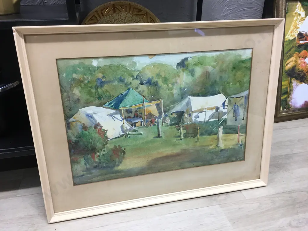 Watercolour - Castle by "B.E. Shepard?" 41 x 53.5cm Image 1++
