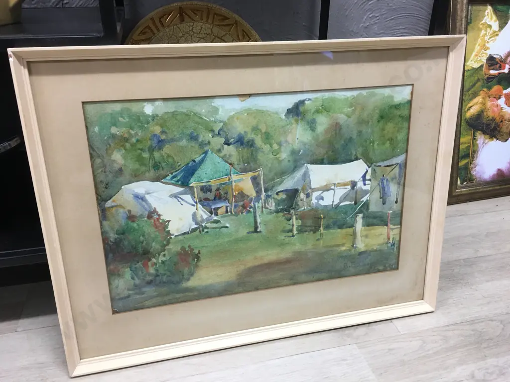 Watercolour - Castle by "B.E. Shepard?" 41 x 53.5cm Image 1++