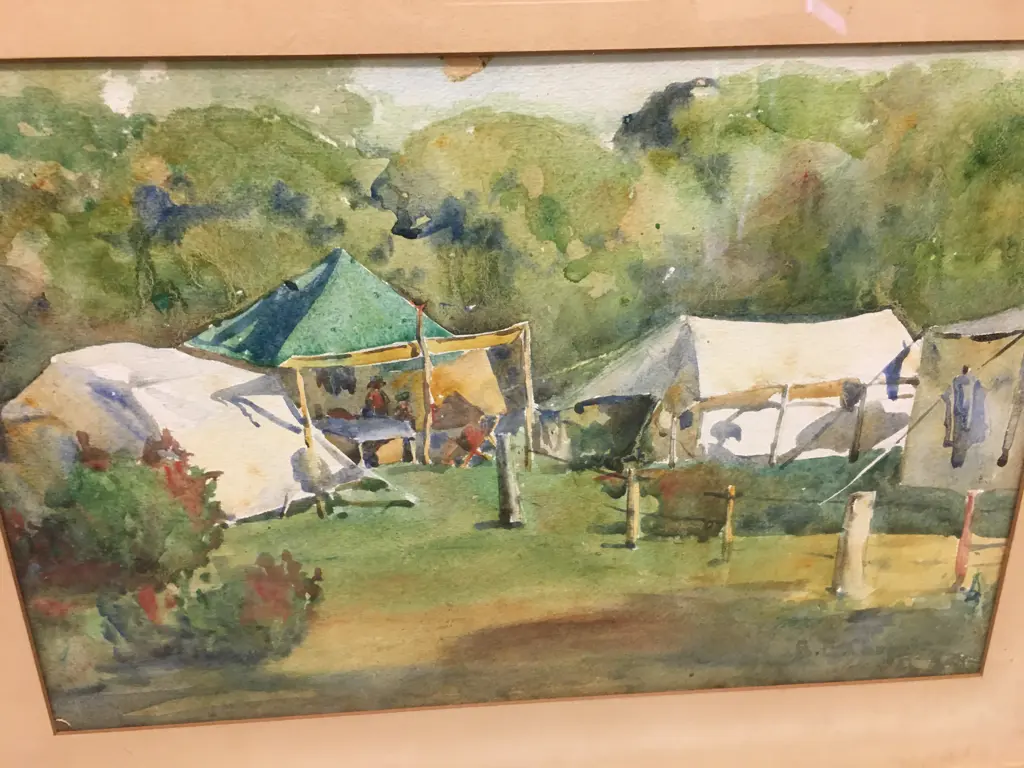 Watercolour - Castle by "B.E. Shepard?" 41 x 53.5cm Image 1++