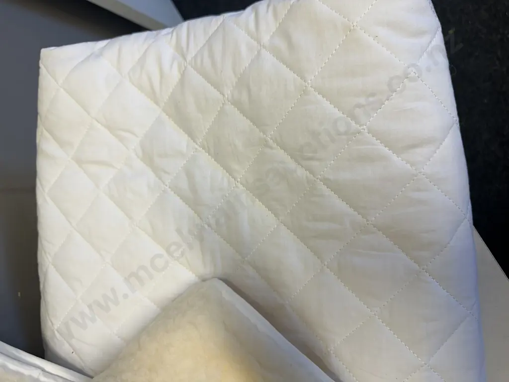 Royal Doulton Single Woolen Underlay & White Mattress Protector Image 1++
