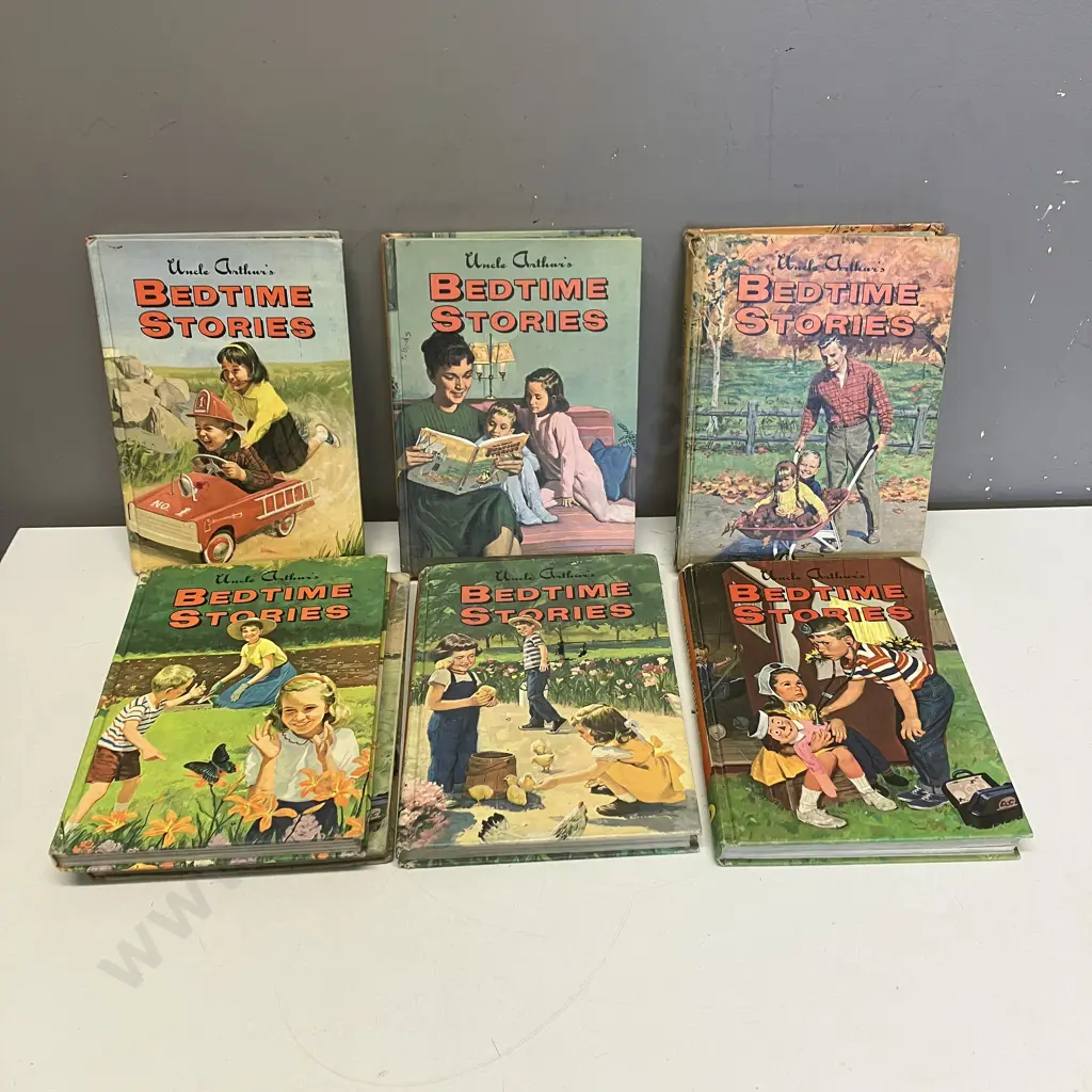 Vintage 1960s Uncle Arthur’s Bedtime Stories Volumes 1 to 6, Hardcover (Extra Vol 3) Image 1++