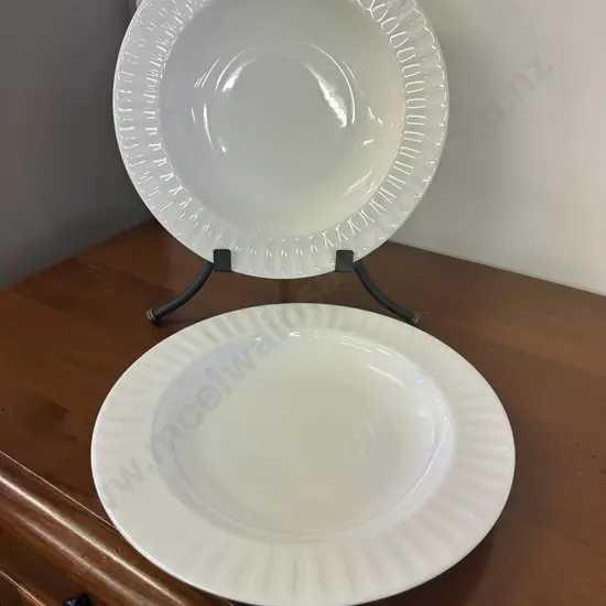 Wedgwood Night & Day Bone China Soup Plates
