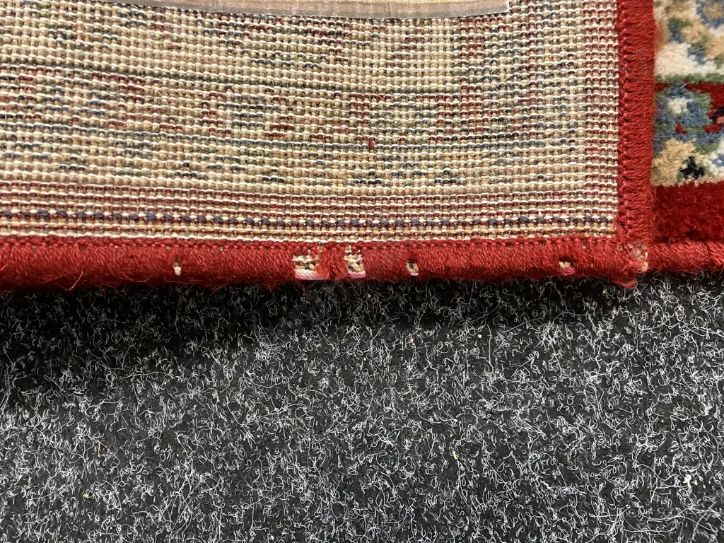 Floor Rug - Verona 100% Wool - Red / White / Blue Tones, 120 x 180cm Image 1++
