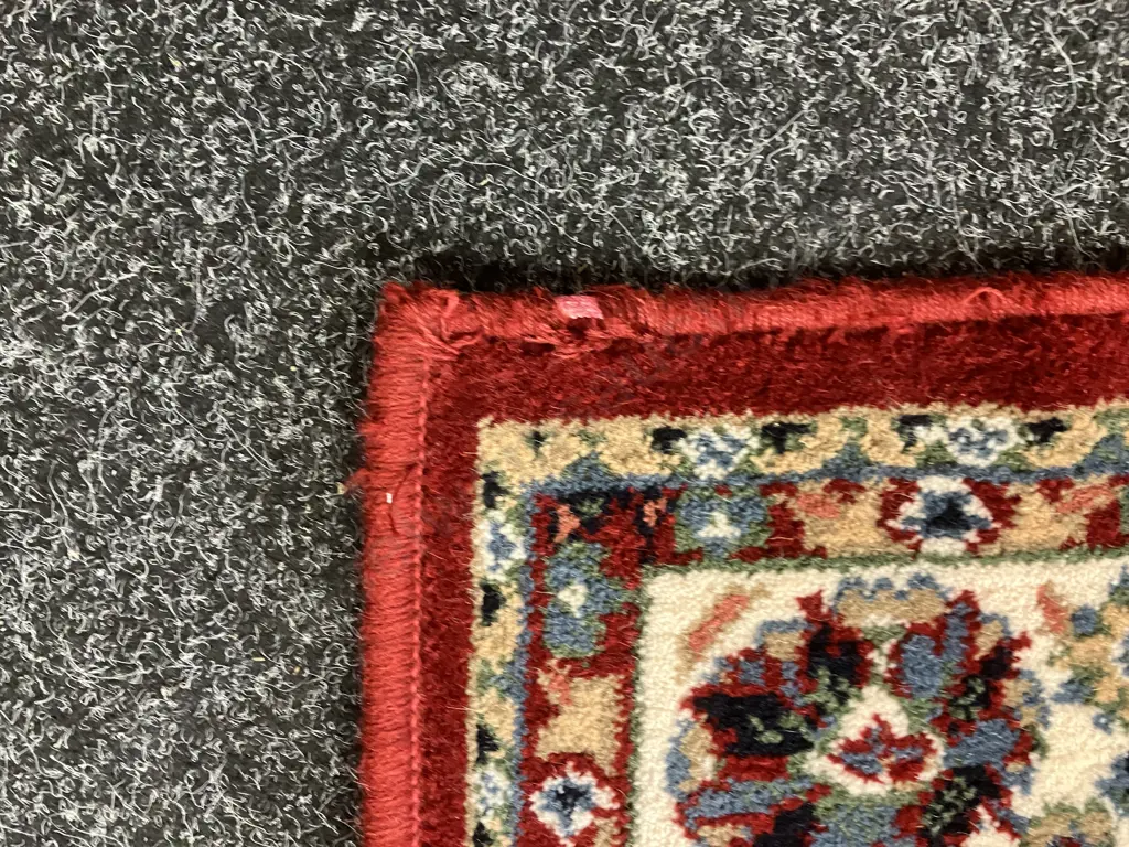 Floor Rug - Verona 100% Wool - Red / White / Blue Tones, 120 x 180cm Image 1++