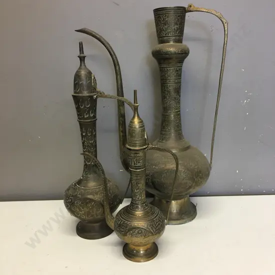 Vintage Brass Genie Lamps (As Found)