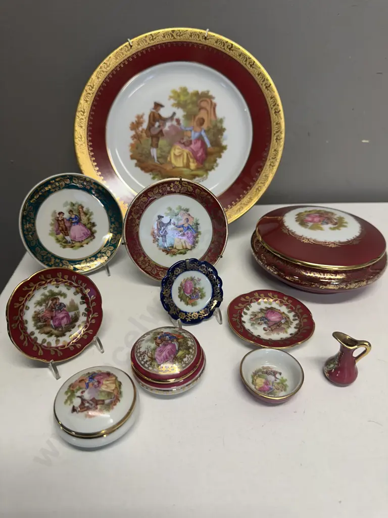 Assorted Vintage Limoges Items Including Trinket Dishes Image 1++