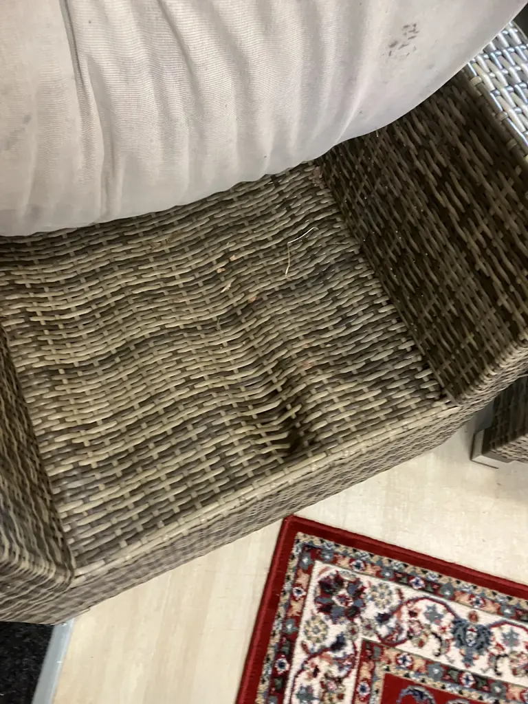 Amalfi Wicker 3 Piece Outdoor Setting (As Found Condition) Image 1++