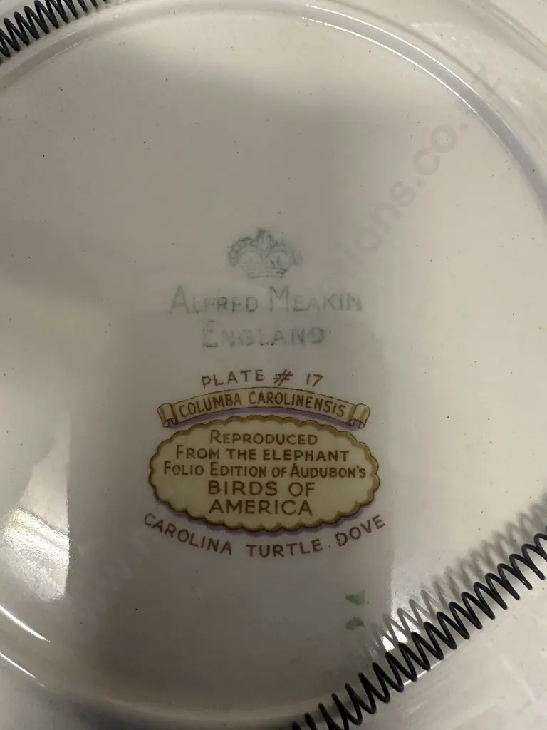 Three Alfred Meakin Birds Of America Luncheon Plates #17,43,79 Image 1++