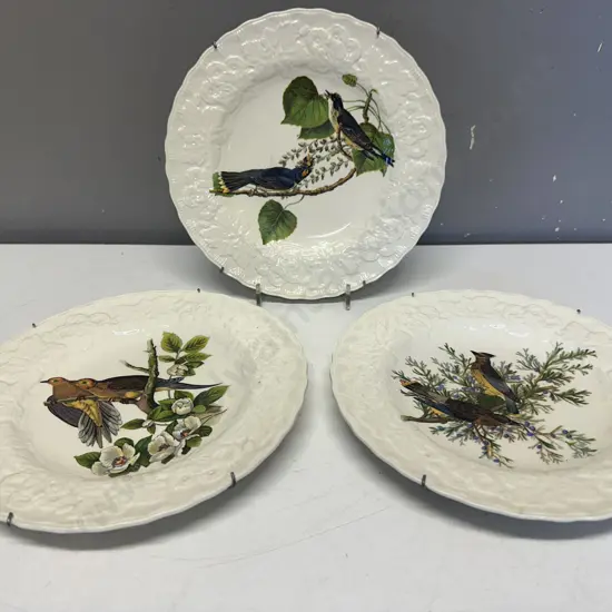 Three Alfred Meakin Birds Of America Luncheon Plates #17,43,79