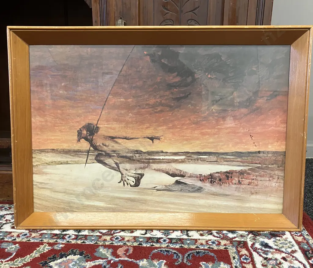 "Tirtla and the Flowers of Blood" Art Print by  Ainslie Roberts, Framed. 47 x 69cm Image 1++