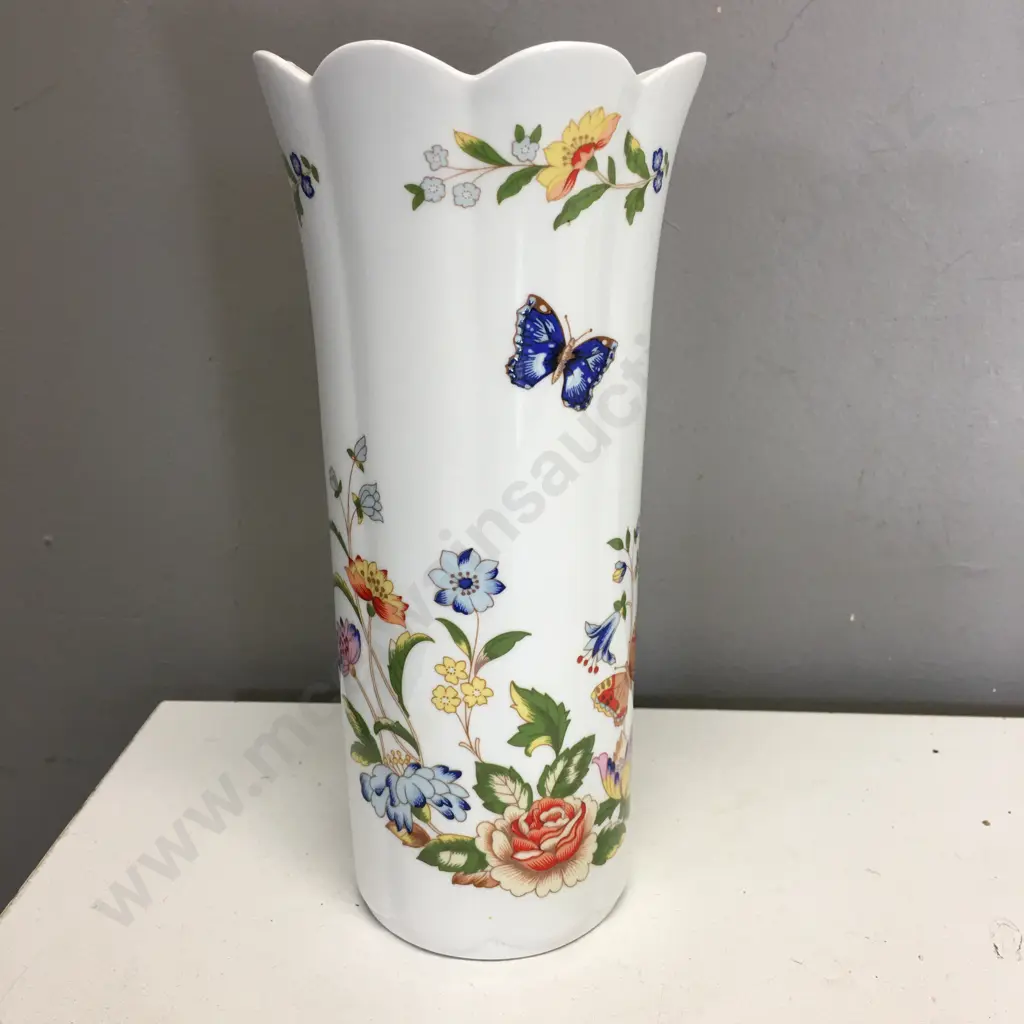 Aynsley "Cottage Garden" Floral Vase. H21cm Image 1++