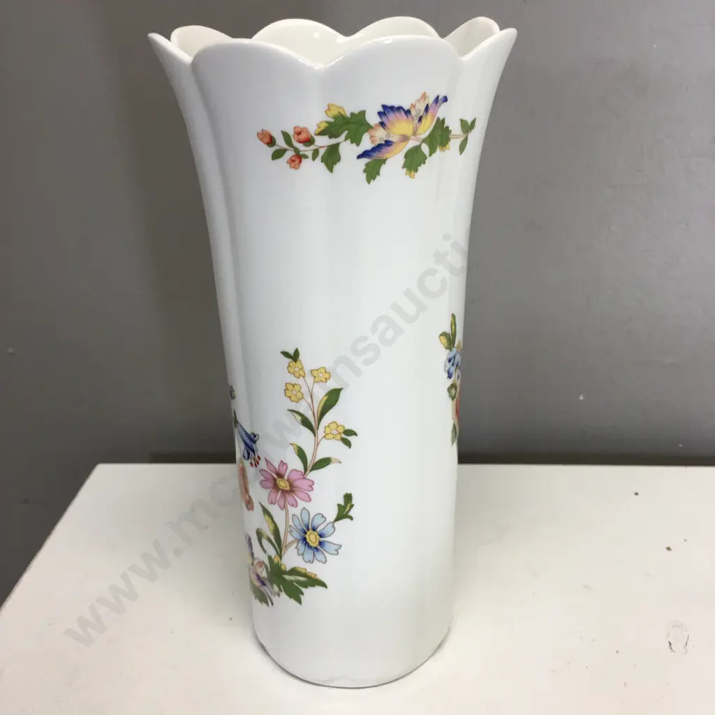 Aynsley "Cottage Garden" Floral Vase. H21cm Image 1++
