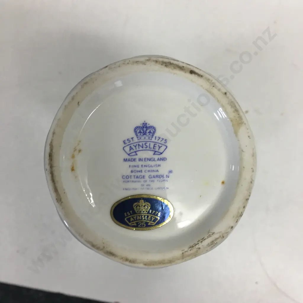 Aynsley "Cottage Garden" Floral Vase. H21cm Image 1++