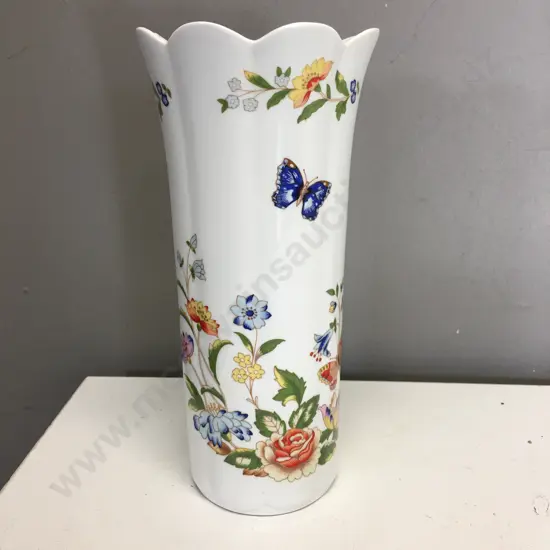 Aynsley "Cottage Garden" Floral Vase. H21cm