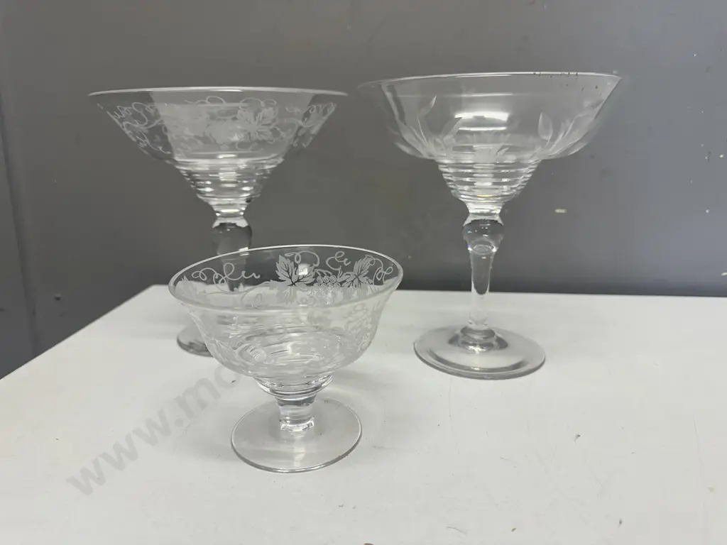 Crystal Compote/Candy Dishes Including Stuart Etc Image 1++