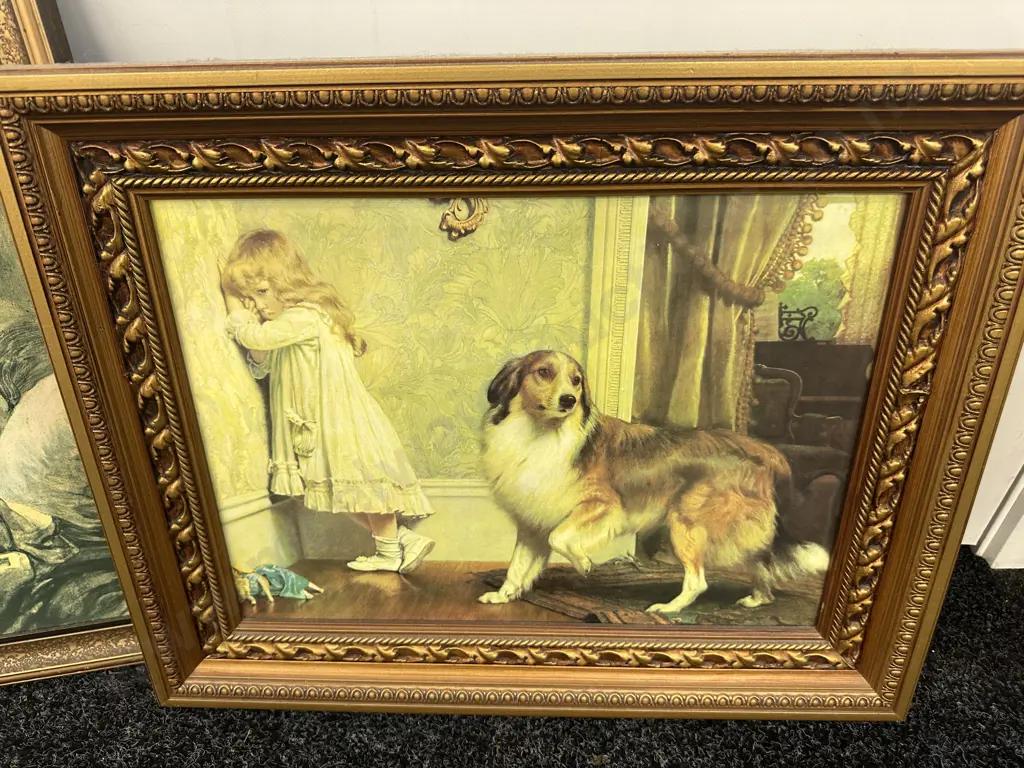 Selection Of Vintage Framed Including Girl Reading, A Special Pleader Etc Image 1++