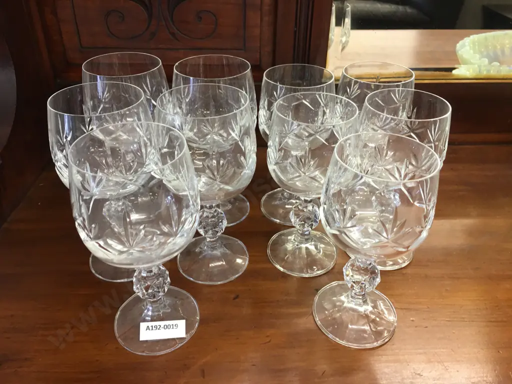 Crystal Wine Glasses - 2 x Sets of Five Image 1++