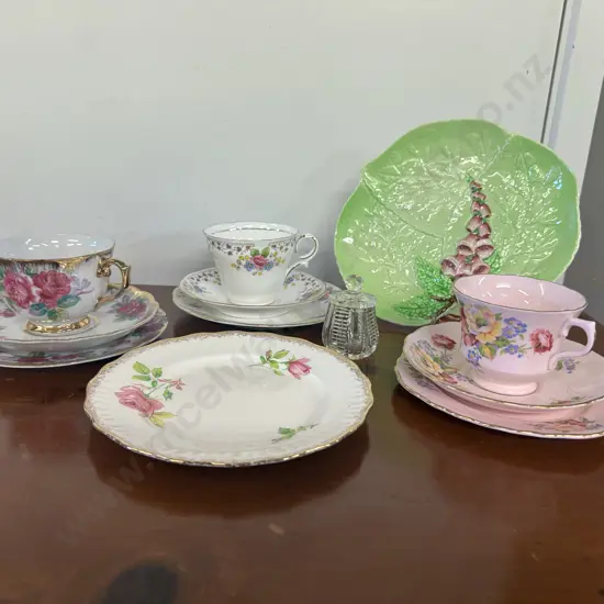 Selection Of Vintage Trios, Carlton Ware Etc