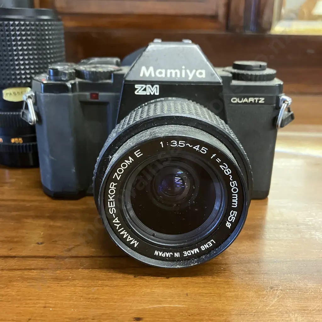 Mamiya ZM Quartz 35mm SLR Film SLR Camera With Three Mamiya-Sekor E Lenses Image 1++