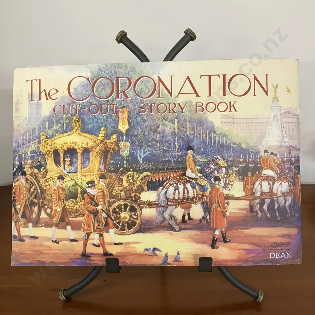 The Coronation Cut Out Story Book Softcover - 1953 by HANKINSON, Cyril F J (sold -08) Image 1++