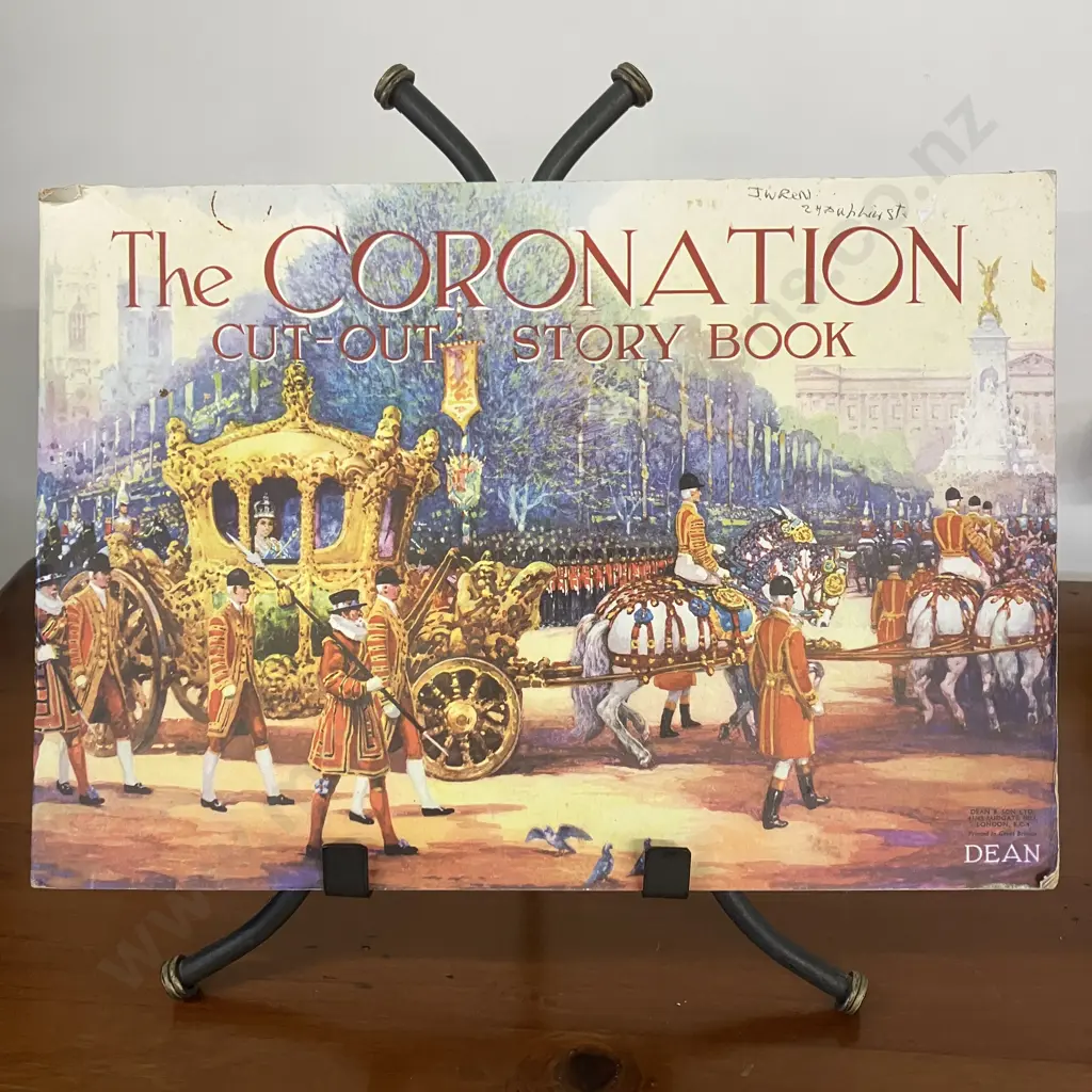 The Coronation Cut Out Story Book Softcover - 1953 by HANKINSON, Cyril F J (sold -08) Image 1++