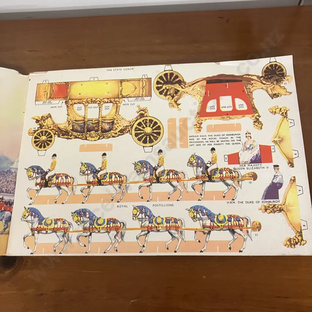 The Coronation Cut Out Story Book Softcover - 1953 by HANKINSON, Cyril F J (sold -08) Image 1++