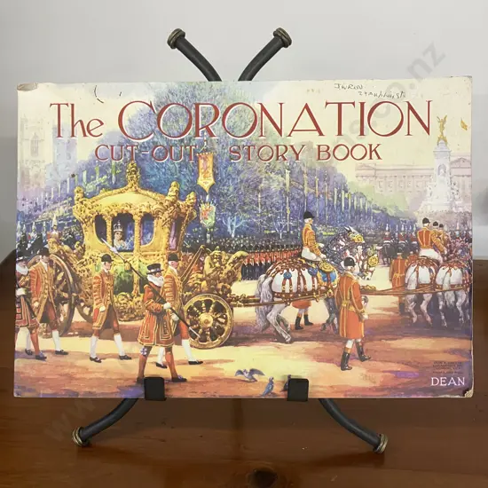 The Coronation Cut Out Story Book Softcover - 1953 by HANKINSON, Cyril F J (sold -08)