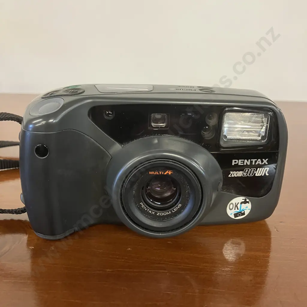 Pentax Zoom90-WR 35mm Point & Shoot Weather Resistant Camera, 38-90mm Zoom Lens Image 1++