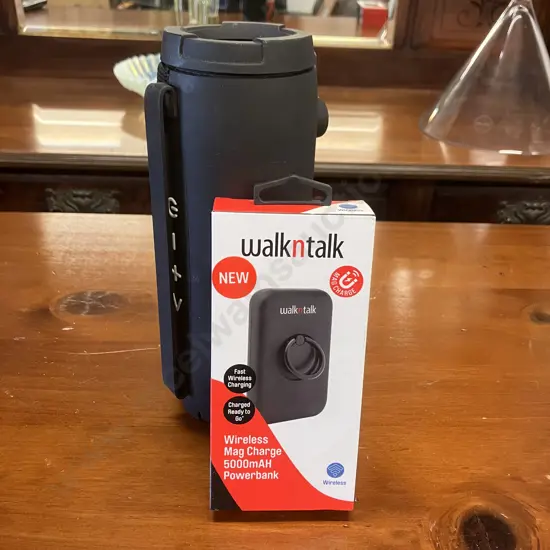 WalknTalk Wireless Mag Charge 5000mAH Power Bank & Anko Bluetooth Speaker