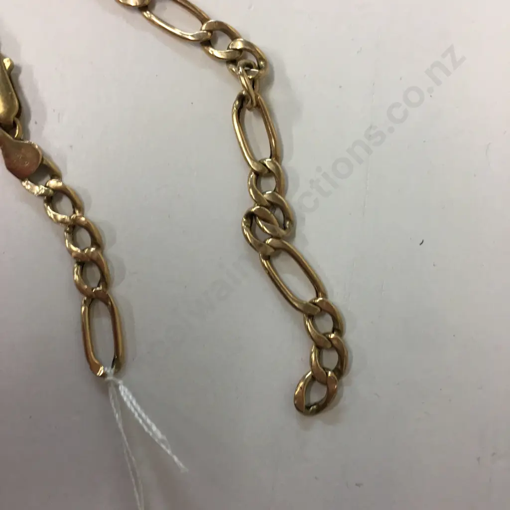 Gold Bracelet Stamped Italy 375 (Damaged) Image 1++