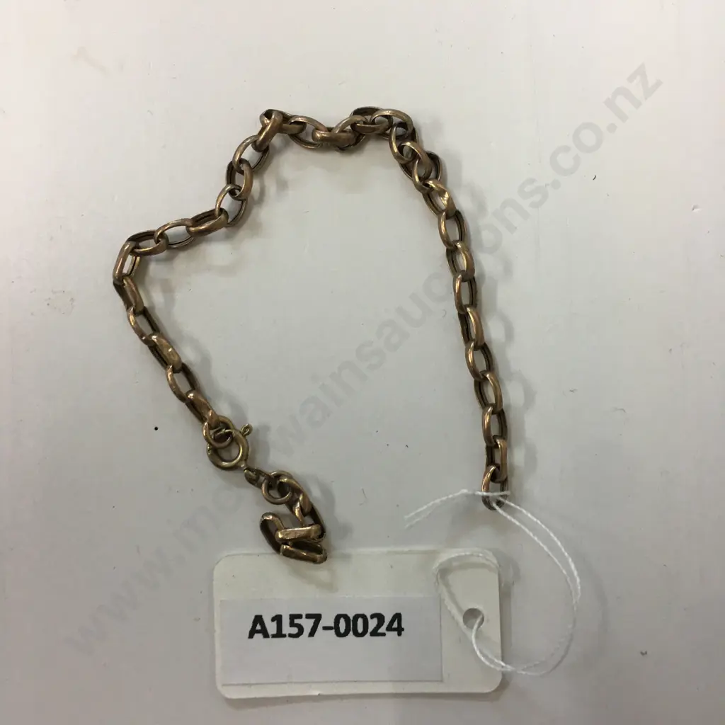 Gold Chain Stamped Italy 375 (Damaged) Image 1++