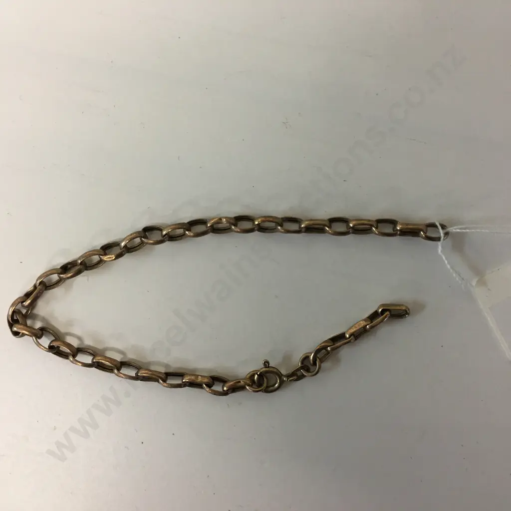 Gold Chain Stamped Italy 375 (Damaged) Image 1++