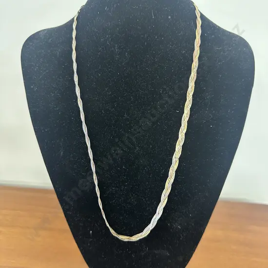 Italian Tri Coloured Silver Chain