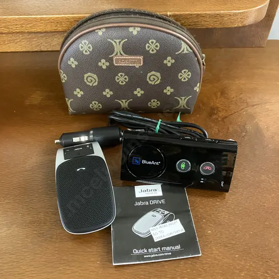 Jabra Drive With Manual, BlueAnt Supertooth With Rosetti Bag