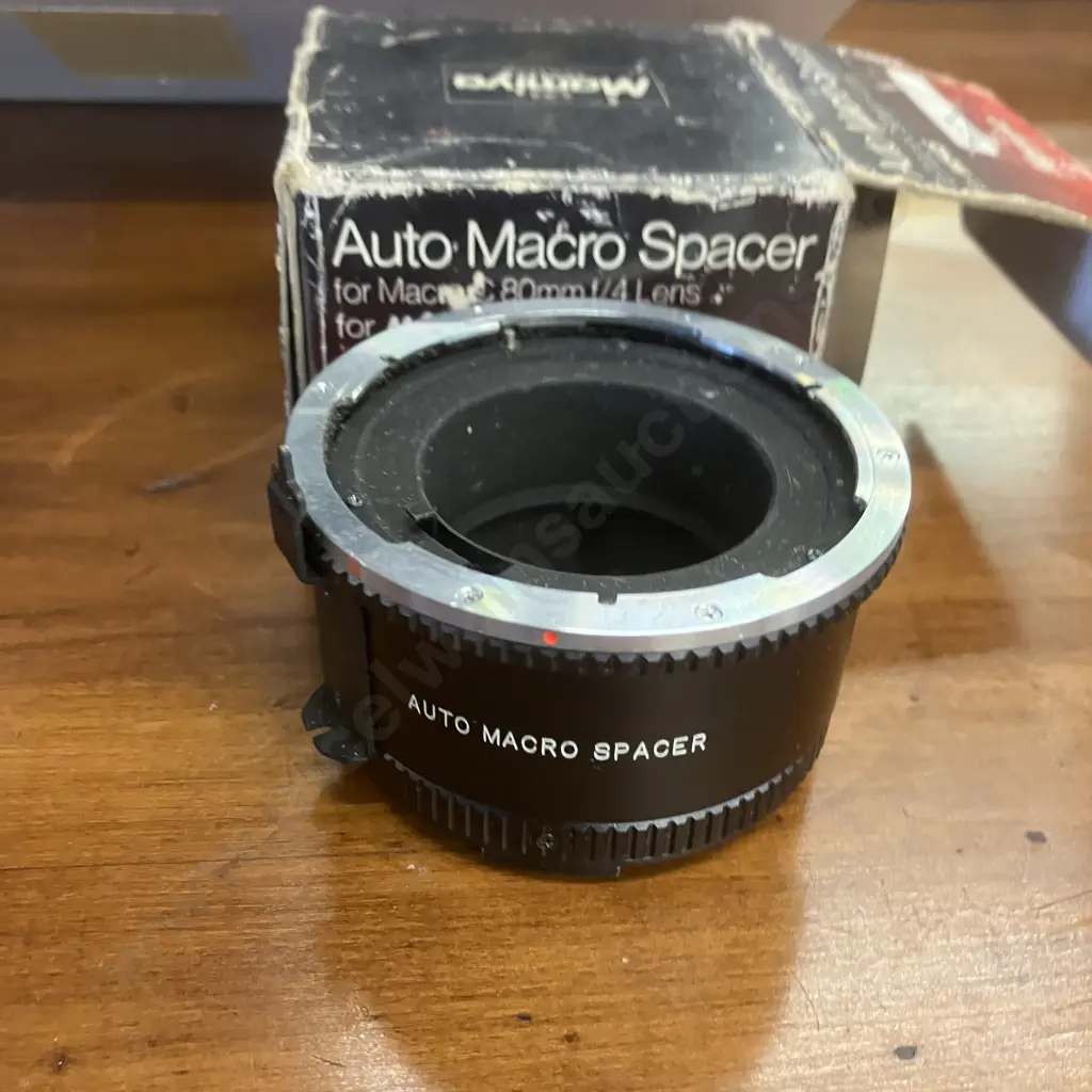 Rank Mamiya Auto-Lux 35 Camera, Auto Macro Spacer For M645, Mamiya Lenses, Covers Etc Image 1++